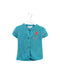 A Teal Cardigans from La Compagnie des Petits in size 3T for girl. (Front View)