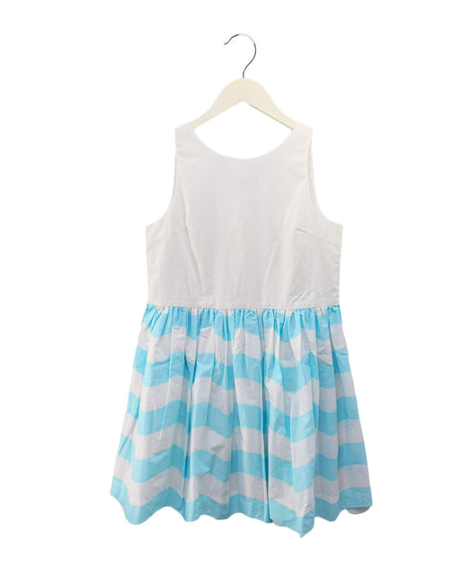A Blue Sleeveless Dresses from Jacadi in size 10Y for girl. (Front View)