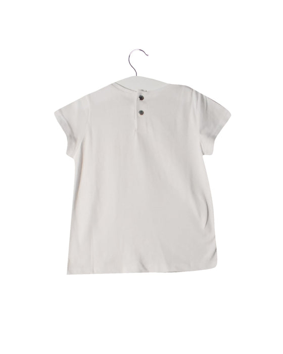 A White Short Sleeve T Shirts from Jacadi in size 4T for girl. (Back View)