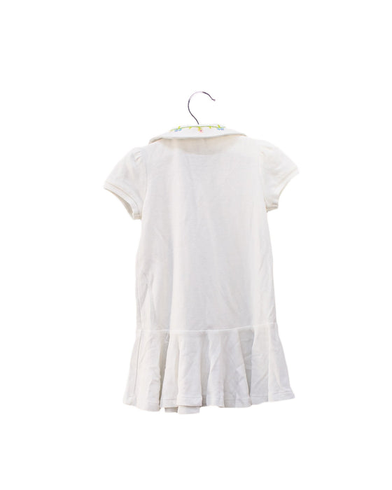 A White Short Sleeve Dresses from Ralph Lauren in size 6-12M for girl. (Back View)