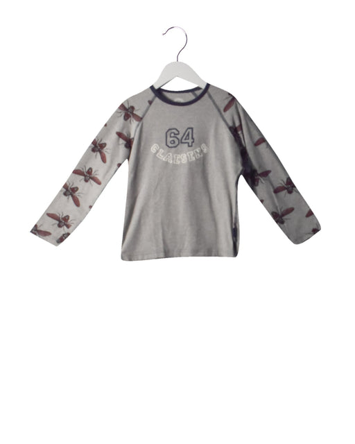 A Grey Pyjama Sets from Claessens'Kids in size 6T for boy. (Front View)