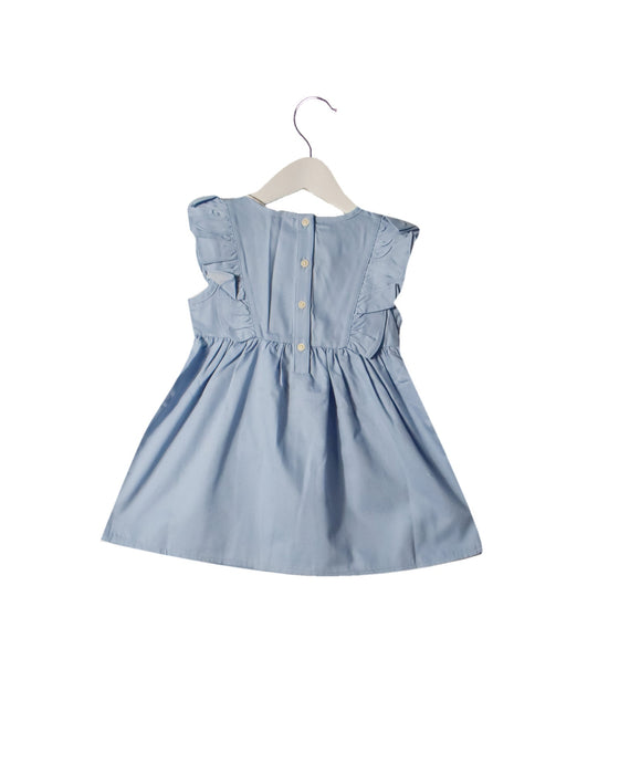 A Blue Sleeveless Dresses from Hunter + Boo in size 2T for girl. (Back View)
