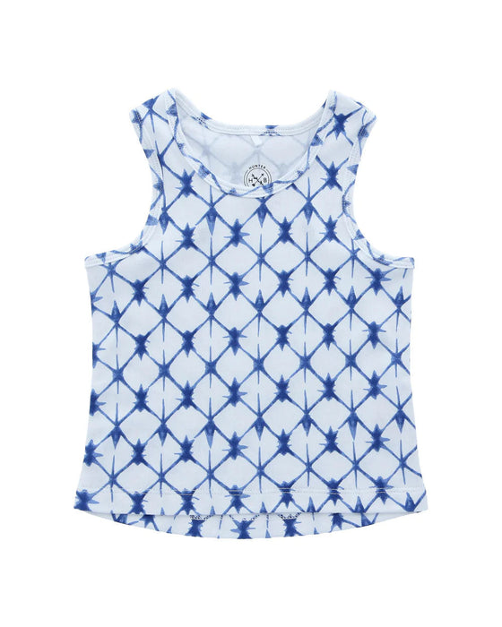 A White Sleeveless Tops from Hunter + Boo in size 6-12M for neutral. (Front View)