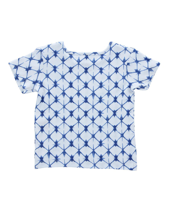 A Blue Short Sleeve T Shirts from Hunter + Boo in size 3-6M for neutral. (Back View)