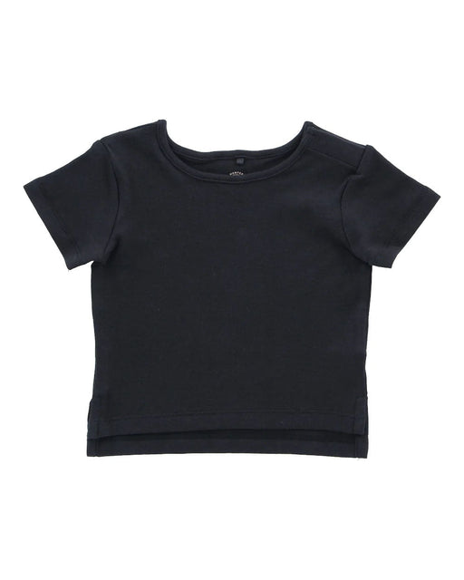A Black Short Sleeve T Shirts from Hunter + Boo in size 3-6M for neutral. (Front View)