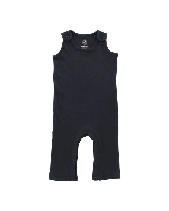 A Black Sleeveless Jumpsuits from Hunter + Boo in size 3-6M for neutral. (Front View)