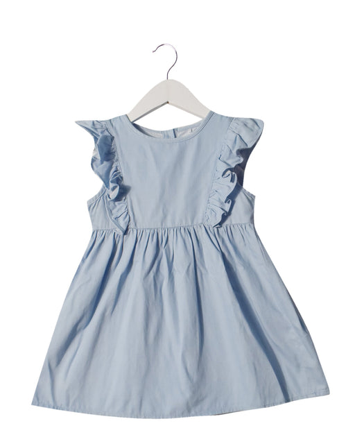 A Blue Sleeveless Dresses from Hunter + Boo in size 3T for girl. (Front View)