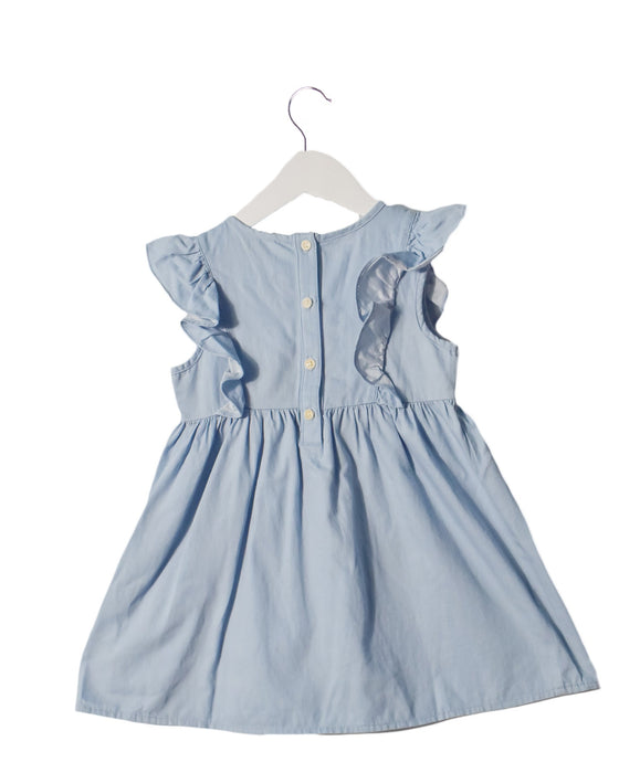 A Blue Sleeveless Dresses from Hunter + Boo in size 3T for girl. (Back View)