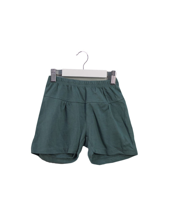 A Green Shorts from Tea in size 4T for girl. (Front View)