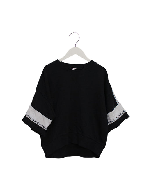 A Black Crewneck Sweatshirts from Juicy Couture in size 10Y for girl. (Front View)