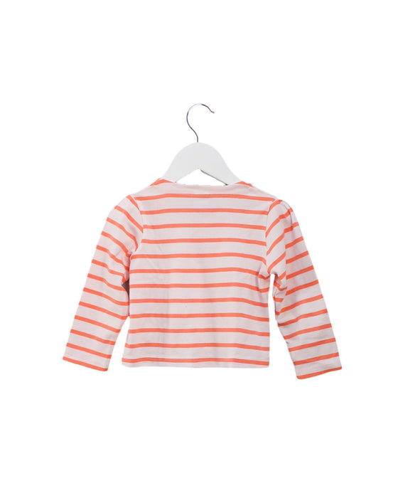 A Pink Cardigans from Petit Bateau in size 18-24M for girl. (Back View)