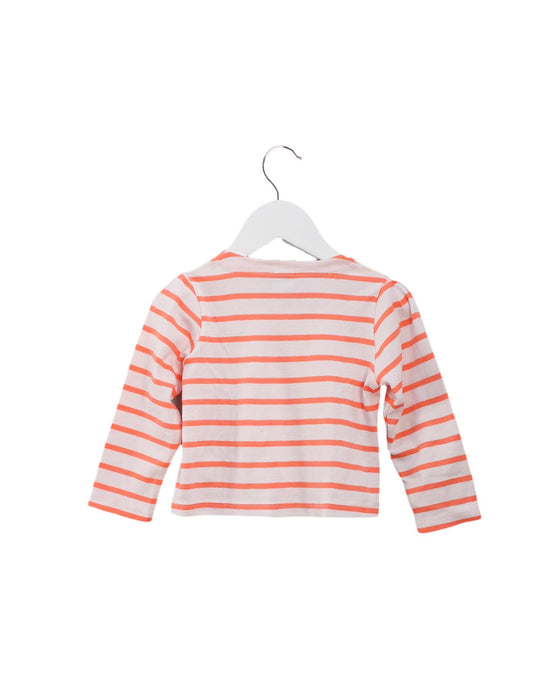 A Pink Cardigans from Petit Bateau in size 18-24M for girl. (Back View)