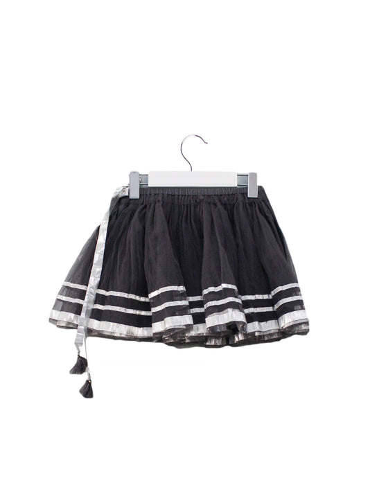 A Grey Tulle Skirts from Velveteen in size 6T for girl. (Back View)