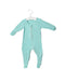 A Teal Jumpsuits from Raph and Remy in size 6-12M for neutral. (Front View)