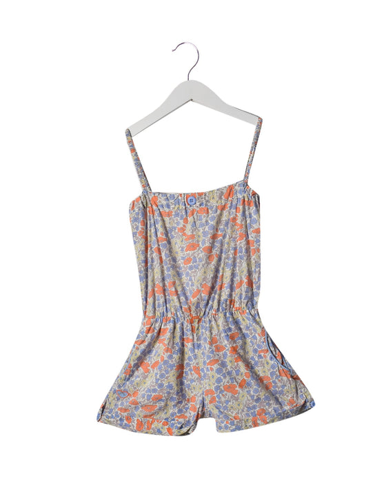 A Multicolour Overall Shorts from Chateau de Sable in size 6T for girl. (Front View)