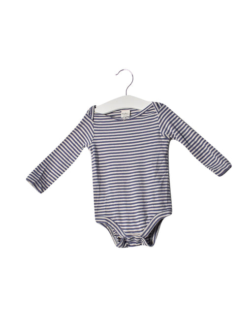 A Blue Long Sleeve Bodysuits from Boden in size 12-18M for neutral. (Front View)