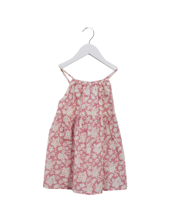 A Pink Sleeveless Tops from Bonpoint in size 10Y for girl. (Front View)