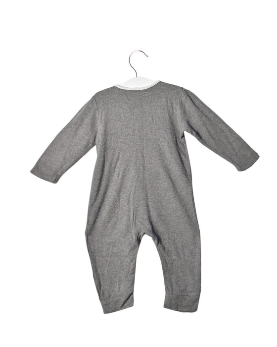 A Green Bodysuits from Mori in size 6-12M for girl. (Back View)