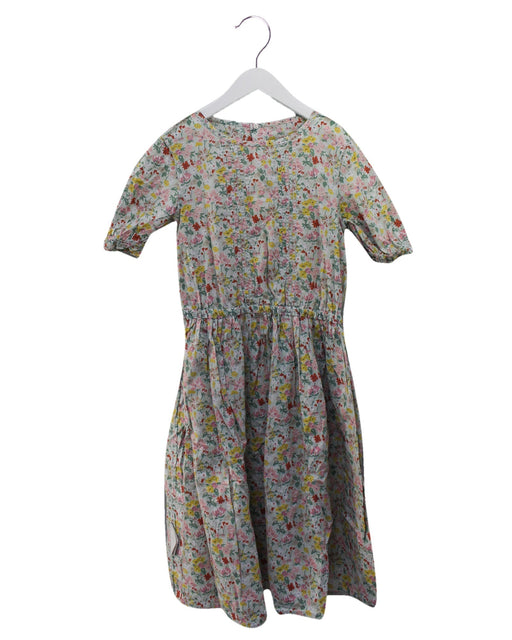 A Green Short Sleeve Dresses from Bonpoint in size 10Y for girl. (Front View)