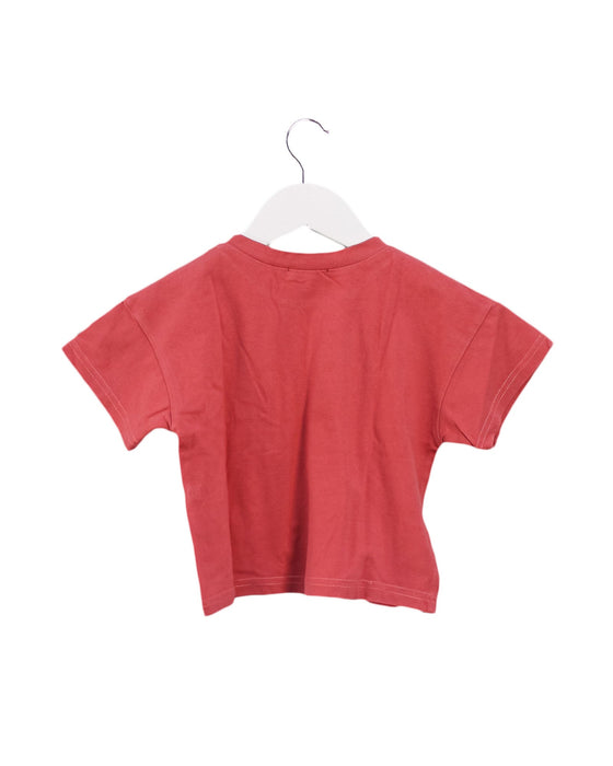 A Red Short Sleeve Tops from Niny Mini in size 2T for girl. (Back View)