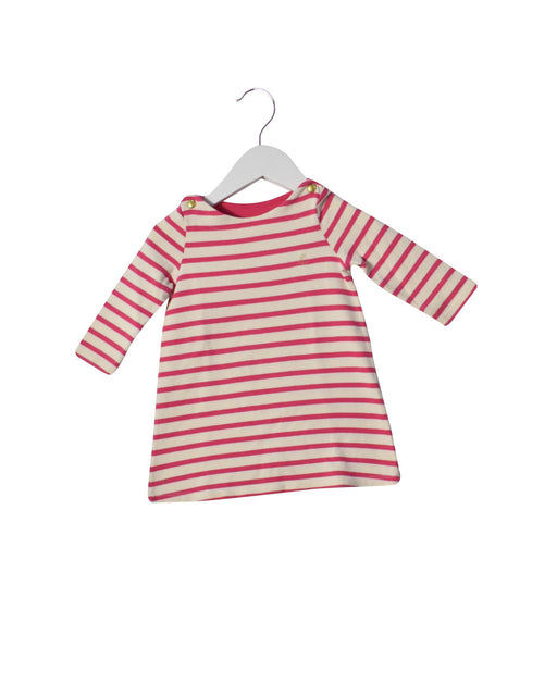 A Pink Sweater Dresses from Petit Bateau in size 12-18M for girl. (Front View)