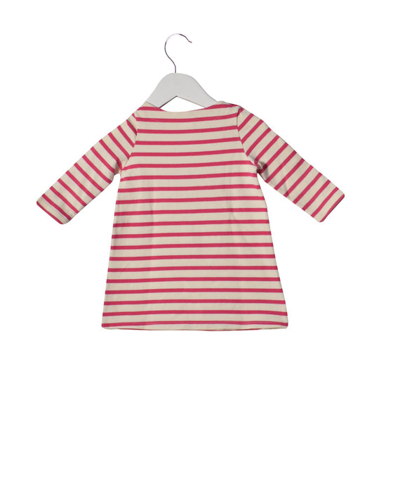 A Pink Sweater Dresses from Petit Bateau in size 12-18M for girl. (Back View)