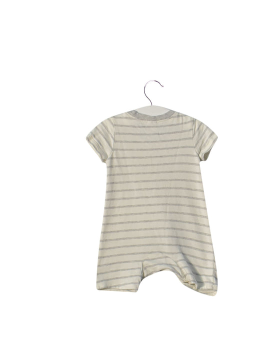 A White Rompers from Nordstrom in size 0-3M for boy. (Back View)