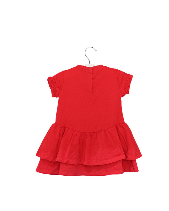A Red Short Sleeve Dresses from Liu Jo in size 6-12M for girl. (Back View)