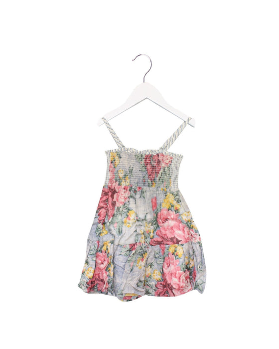 A Blue Sleeveless Dresses from Ralph Lauren in size 2T for girl. (Front View)