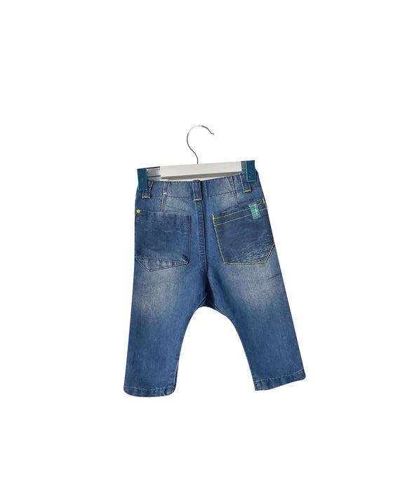 A Blue Jeans from DPAM in size 3-6M for boy. (Back View)