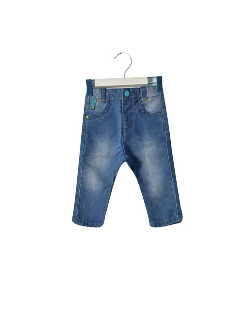 A Blue Jeans from DPAM in size 3-6M for boy. (Front View)