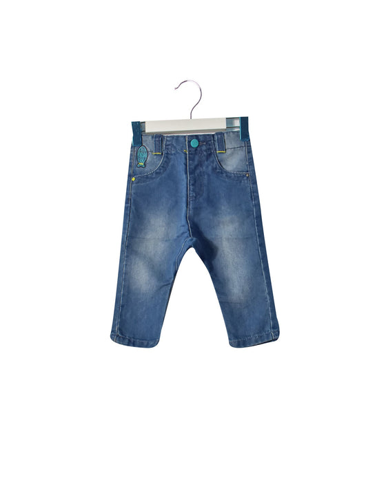 A Blue Jeans from DPAM in size 3-6M for boy. (Front View)