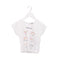 A White Short Sleeve T Shirts from IKKS in size 2T for girl. (Front View)
