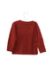 A Red Cardigans from Les Enfantines in size 18-24M for neutral. (Back View)