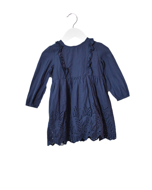 A Navy Long Sleeve Dresses from Bébé by Minihaha in size 12-18M for girl. (Front View)