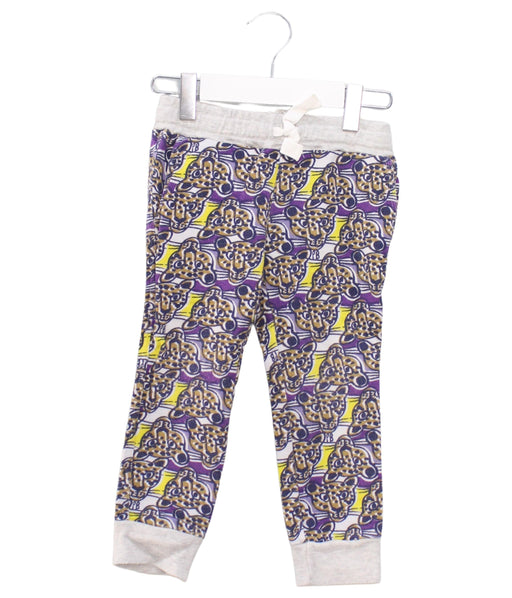 A Purple Sweatpants from Petit Bateau in size 3T for girl. (Front View)