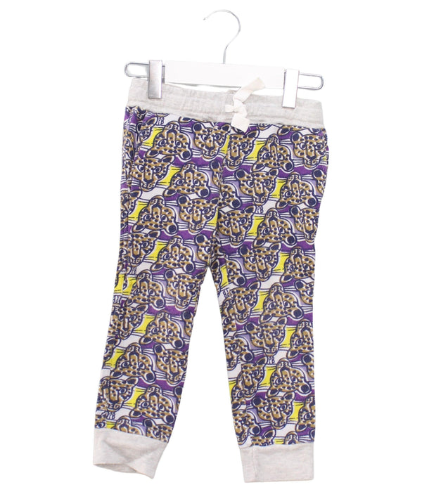 A Purple Sweatpants from Petit Bateau in size 3T for girl. (Front View)