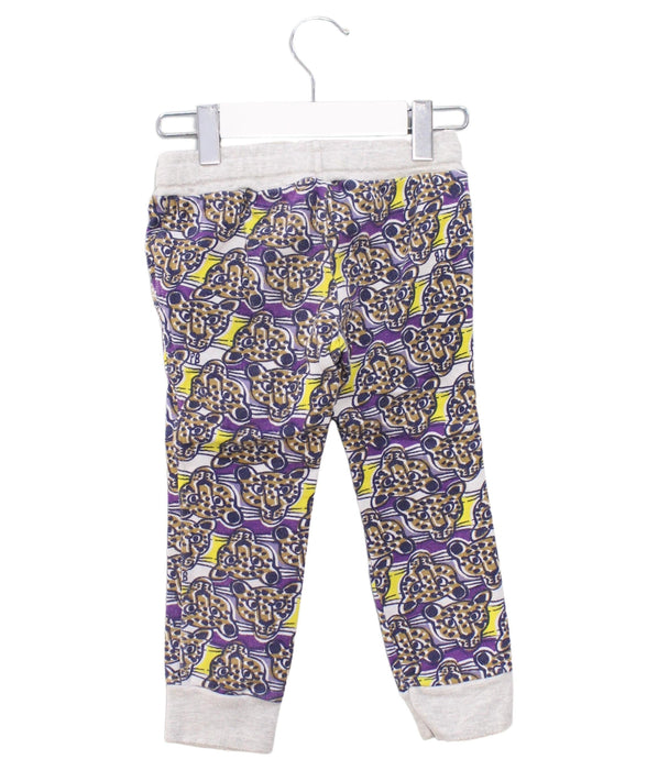 A Purple Sweatpants from Petit Bateau in size 3T for girl. (Back View)