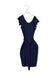 A Navy Short Sleeve Dresses from Kimi + Kai in size XS for maternity. (Front View)
