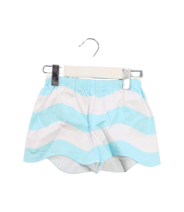 A Blue Shorts from Jacadi in size 3T for girl. (Front View)