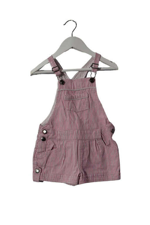 A Pink Overall Shorts from Troizenfants in size 18-24M for girl. (Front View)
