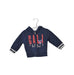 A Navy Hoodie from Grain de Blé in size 0-3M for boy. (Front View)