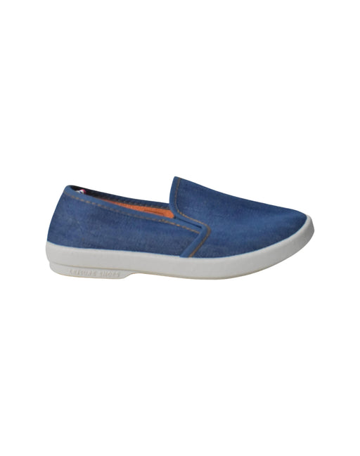 A Blue Slip Ons from Rivieras in size 6T for neutral. (Front View)