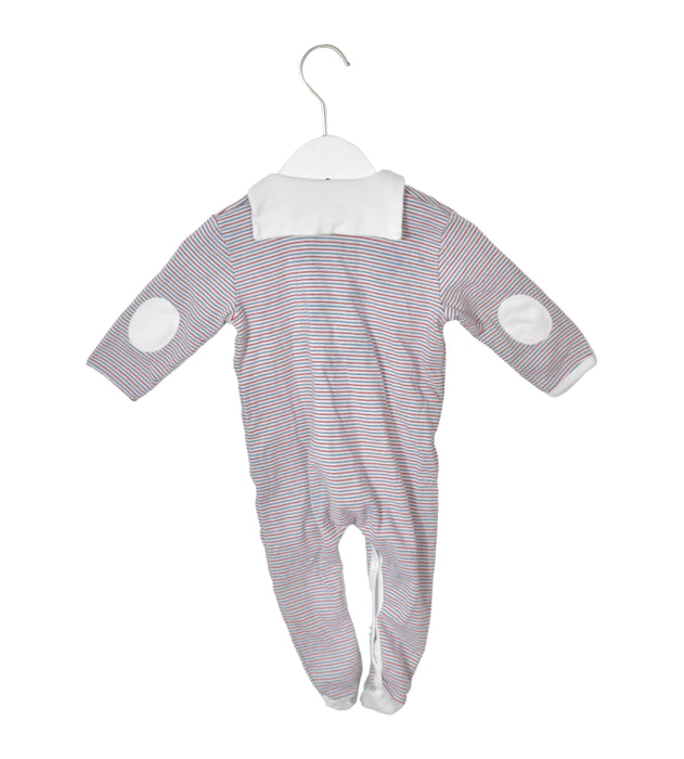 A Blue Long Sleeve Jumpsuits from Petit Bateau in size 6-12M for neutral. (Back View)