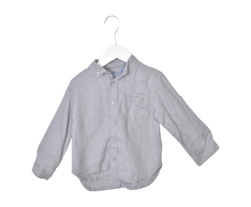 A Grey Long Sleeve Shirts from Chateau de Sable in size 4T for boy. (Front View)