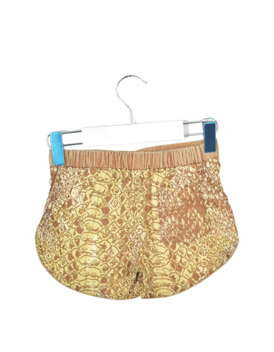 A Yellow Shorts from Children of the Tribe in size 3T for girl. (Back View)