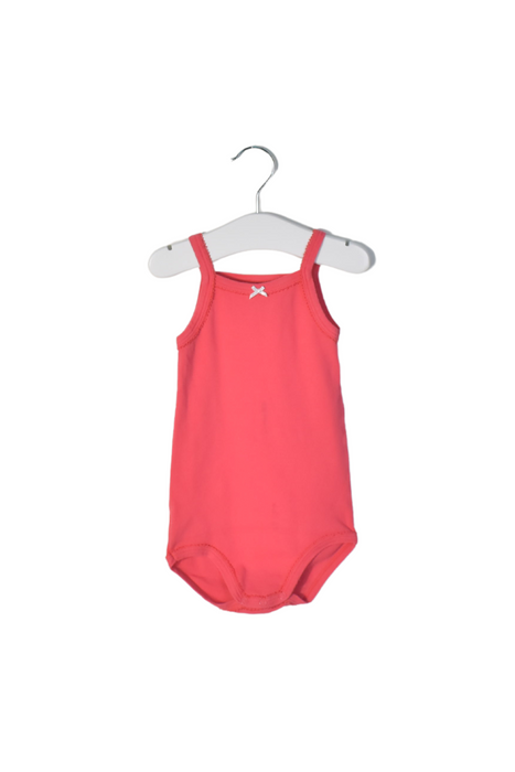 A Pink Bodysuits from Petit Bateau in size 18-24M for girl. (Front View)