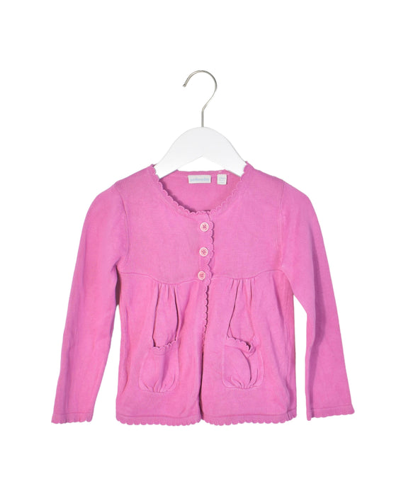 A Purple Cardigans from Jojo Maman Bébé in size 3T for girl. (Front View)