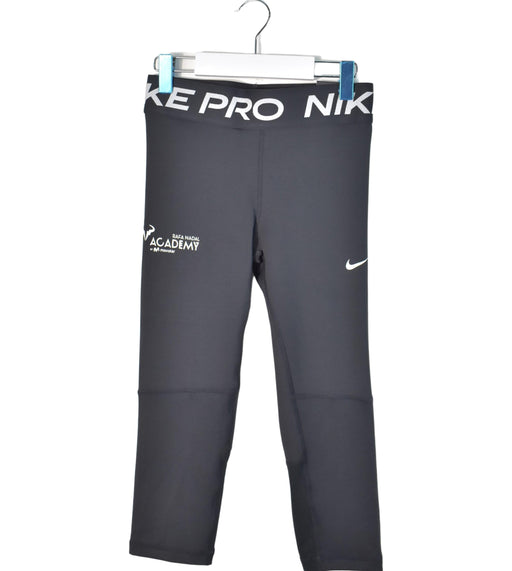 A Black Leggings from Nike in size M for girl. (Front View)