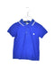 A Blue Short Sleeve Polos from Petit Bateau in size 6T for boy. (Front View)